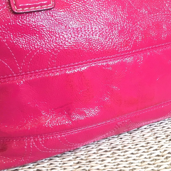 Coach Raspberry Patent Leather Sachet - Picture 15 of 16